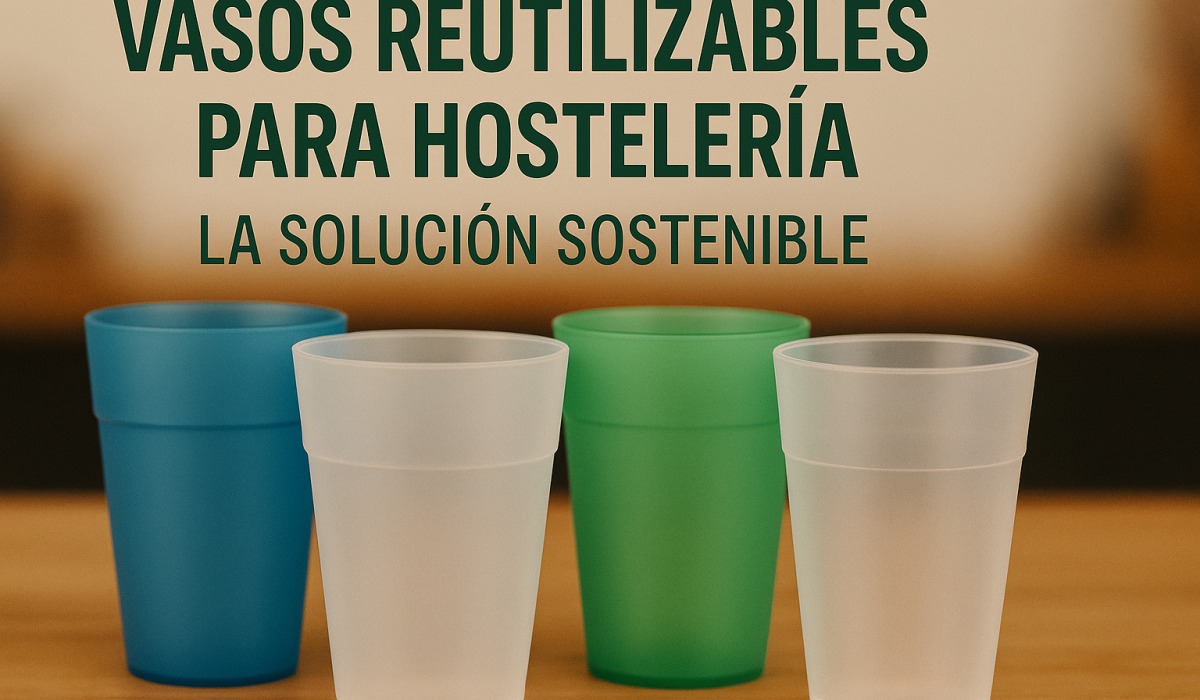 vasos reutilizables para hosteleria